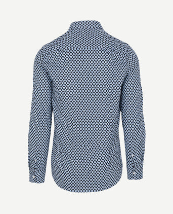 Overhemd bd poplin motu lichtblauw