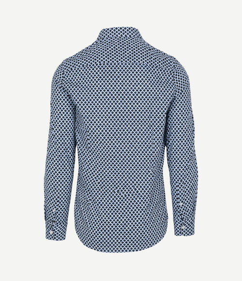 Overhemd bd poplin motu lichtblauw