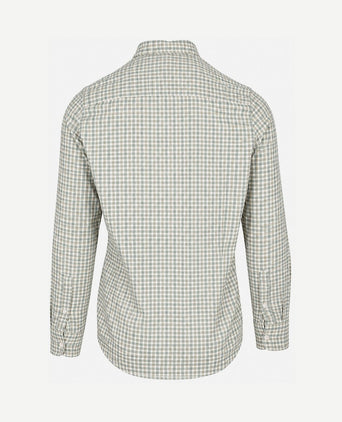 Overhemd bd clive twill check ranger groen