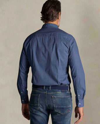 NZA shirt James oban poplin blauw | Regular-fit