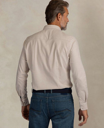 Overhemd bd barn twill zand
