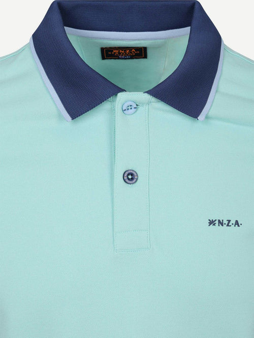 Polo foxton piqué pale leaf