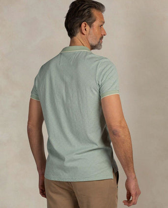 Polo goora jacquard mist groen