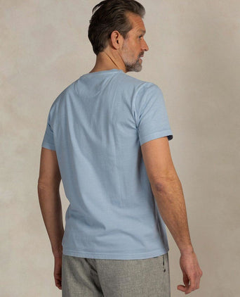 T-shirt faded logo sky blue