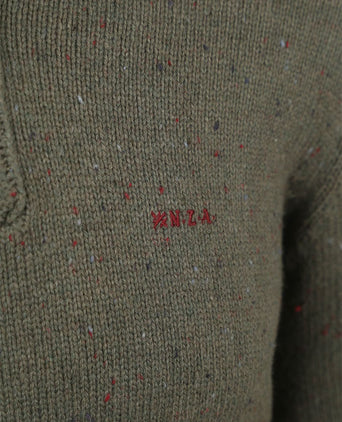 Pullover mocker conor melange army grey