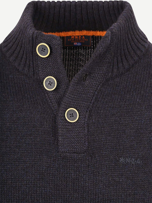 Pullover mocker adan donkerblauw