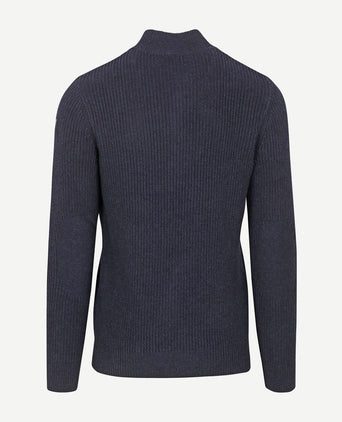 halve rits trui ryder donkerblauw