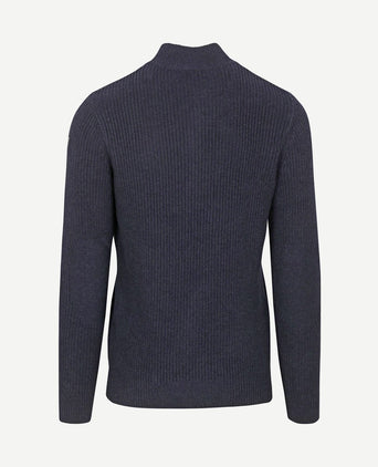 halve rits trui ryder donkerblauw