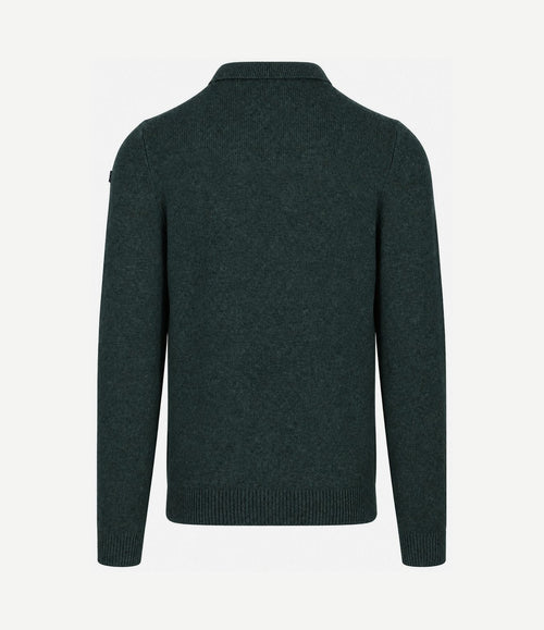 Trui dobson wool blend donkergroen