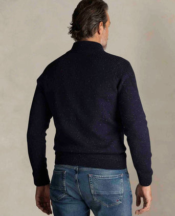 Pullover mocker conor melange icon donkerblauw