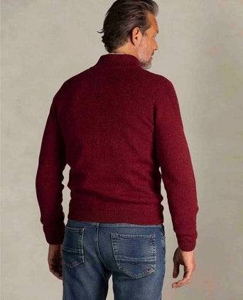 NZA pullover mocker conor melange cherry red | Regular-fit