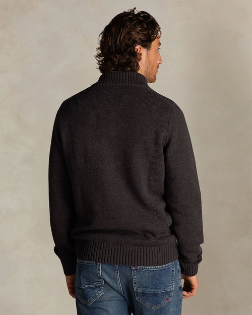 Pullover mocker adan antraciet