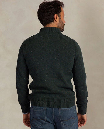 Pullover mocker eltham knit melange dark hunter