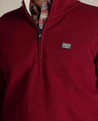 NZA halfzip samuel cherry red | Regular-fit