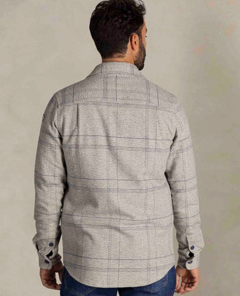 NZA overshirt atlas tenax check blauw | Regular-fit