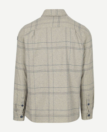 NZA overshirt atlas tenax check blauw | Regular-fit