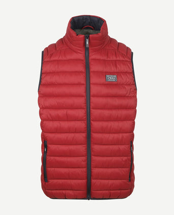NZA bodywarmer puffer cherry red