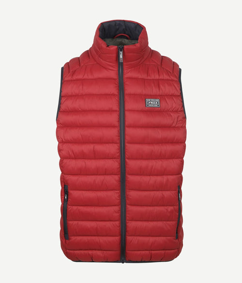 NZA bodywarmer puffer cherry red