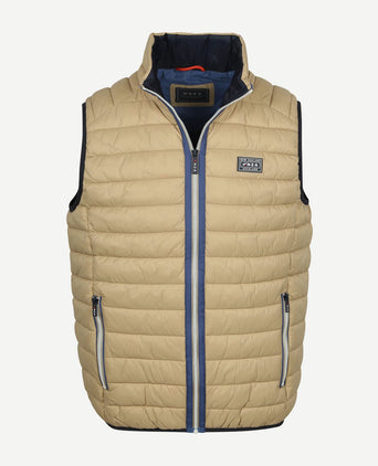 Bodywarmer puffer beige