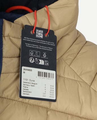 Bodywarmer puffer beige