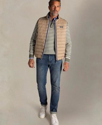 Bodywarmer puffer beige