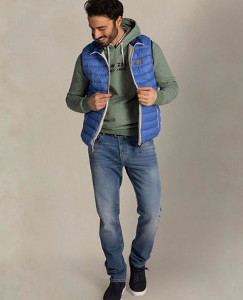 Bodywarmer puffer blauw