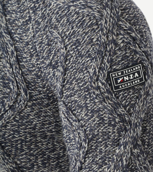 NZA coltrui eli cable melange donkerblauw | Regular-fit