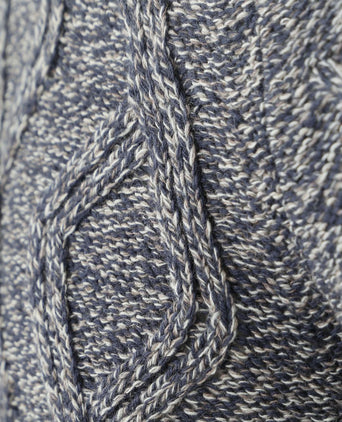 NZA coltrui eli cable melange donkerblauw | Regular-fit