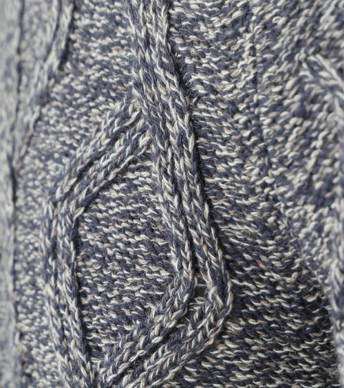 NZA coltrui eli cable melange donkerblauw | Regular-fit