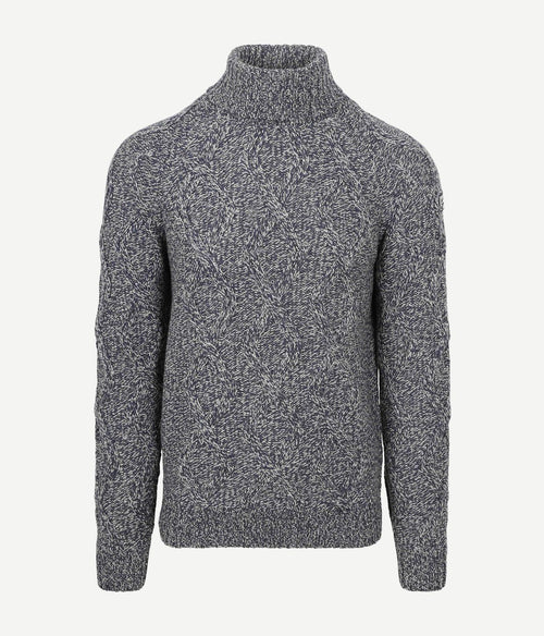 NZA coltrui eli cable melange donkerblauw | Regular-fit
