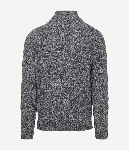 NZA coltrui eli cable melange donkerblauw | Regular-fit