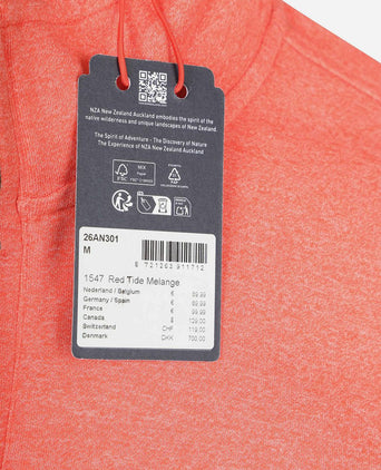 Half-zip mokau oranje