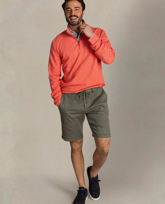 Half-zip mokau oranje