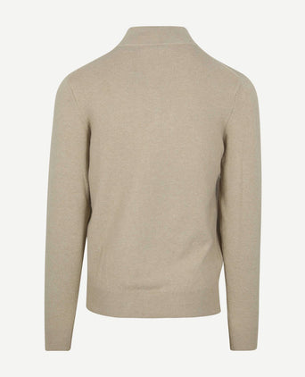NZA halve rits trui christopher melange sand | Regular-fit