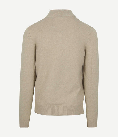 NZA halve rits trui christopher melange sand | Regular-fit