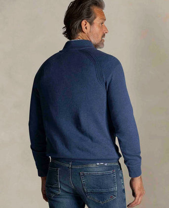 NZA halve rits trui clive blauw | Regular-fit