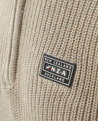 NZA halve rits trui drake ecru | Regular-fit