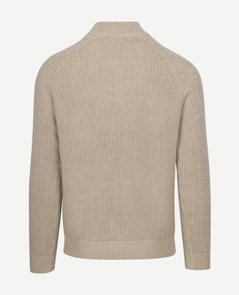 NZA halve rits trui drake ecru | Regular-fit