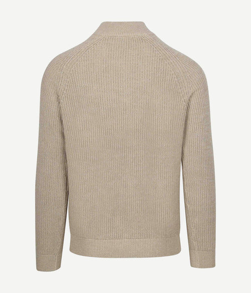 NZA halve rits trui drake ecru | Regular-fit