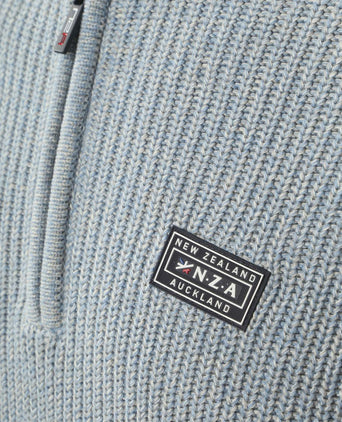 NZA halve rits trui drake lichtblauw | Regular-fit