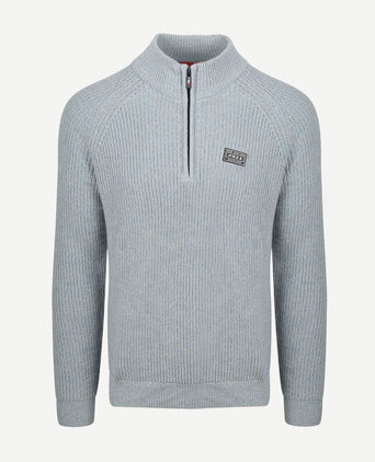 NZA halve rits trui drake lichtblauw | Regular-fit