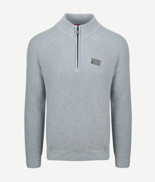 NZA halve rits trui drake lichtblauw | Regular-fit