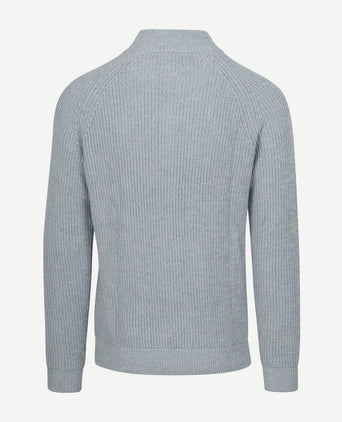 NZA halve rits trui drake lichtblauw | Regular-fit