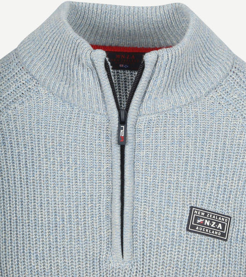 NZA halve rits trui drake lichtblauw | Regular-fit