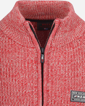 NZA halve rits trui drake rood | Regular-fit