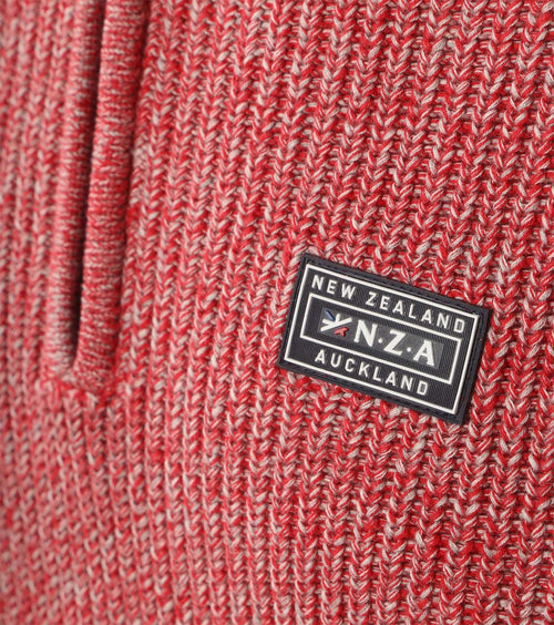NZA halve rits trui drake rood | Regular-fit