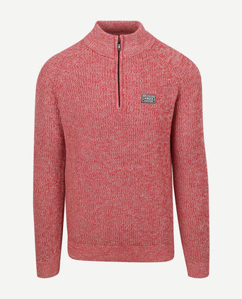 NZA halve rits trui drake rood | Regular-fit