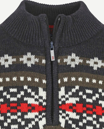 NZA halve rits trui jace donkerblauw | Regular-fit