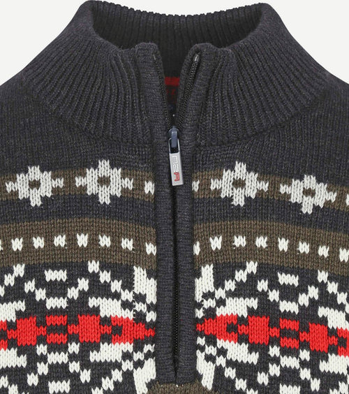 NZA halve rits trui jace donkerblauw | Regular-fit