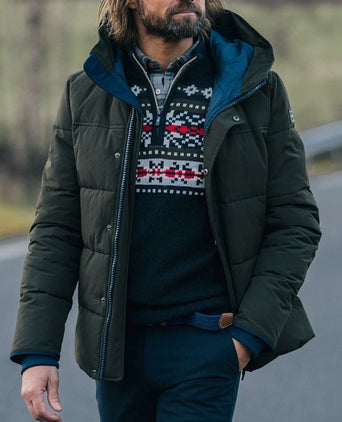 NZA halve rits trui jace donkerblauw | Regular-fit